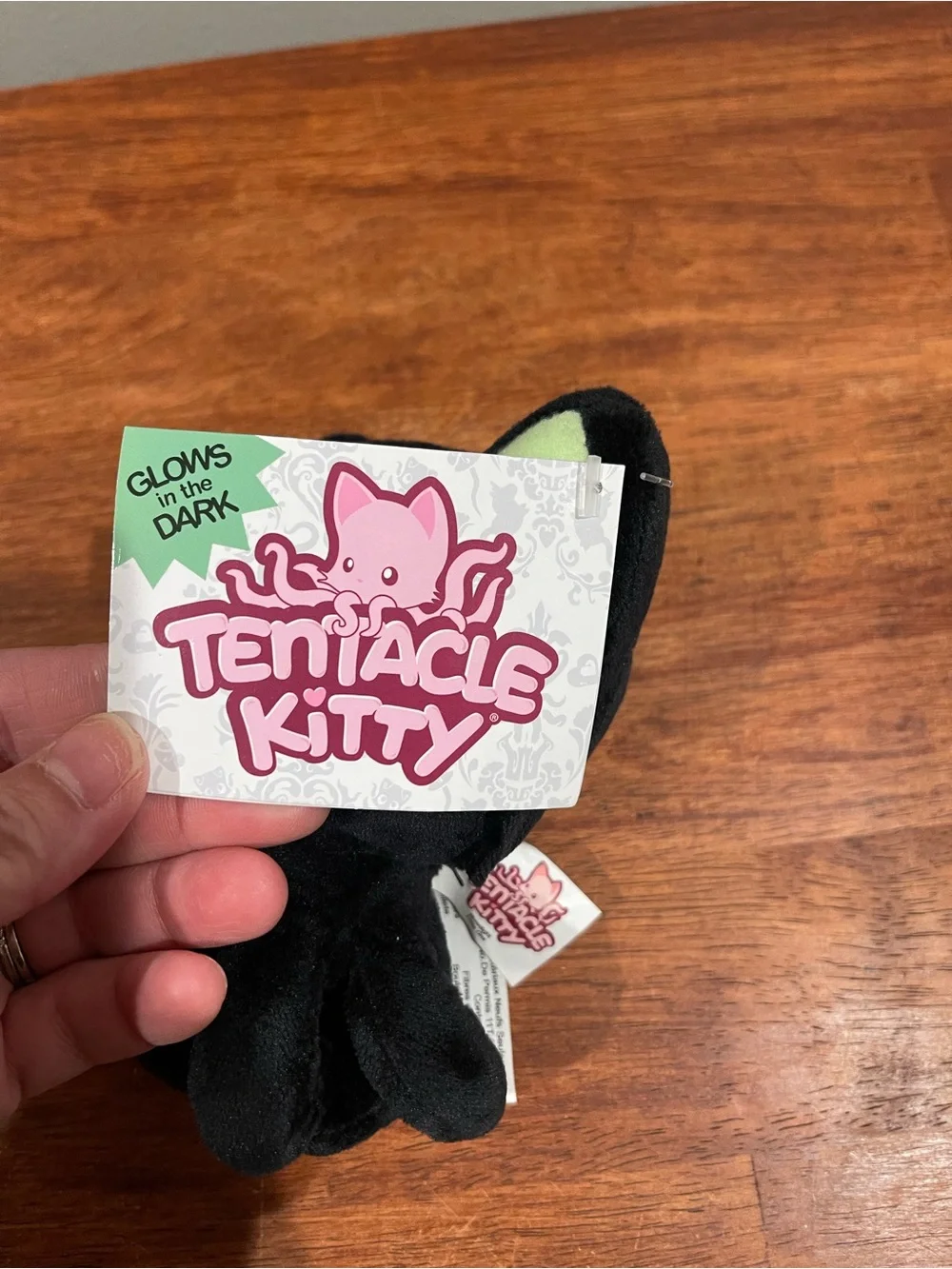 Tentacle Kitty Moonlight Little One Plush 2020 HTF Rare Glow Black Cat Green Eye